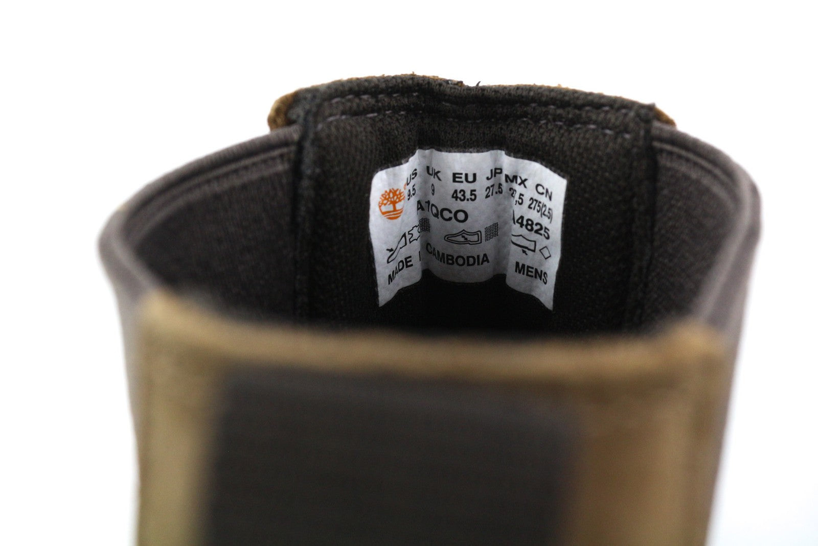 TIMBERLAND A1QCO vyriški aulinukai EU43.5/44 rudi odiniai migdolų nosys iki kulkšnies Hoverlite 