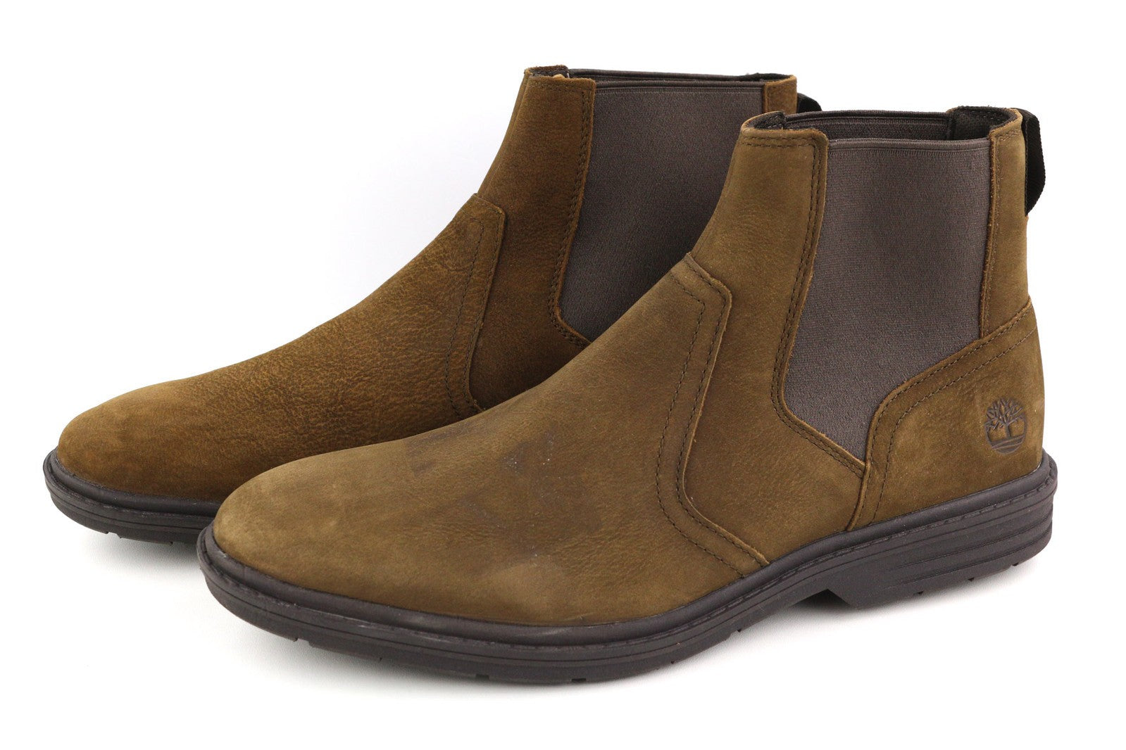 TIMBERLAND A1QCO vyriški aulinukai EU43.5/44 rudi odiniai migdolų nosys iki kulkšnies Hoverlite 