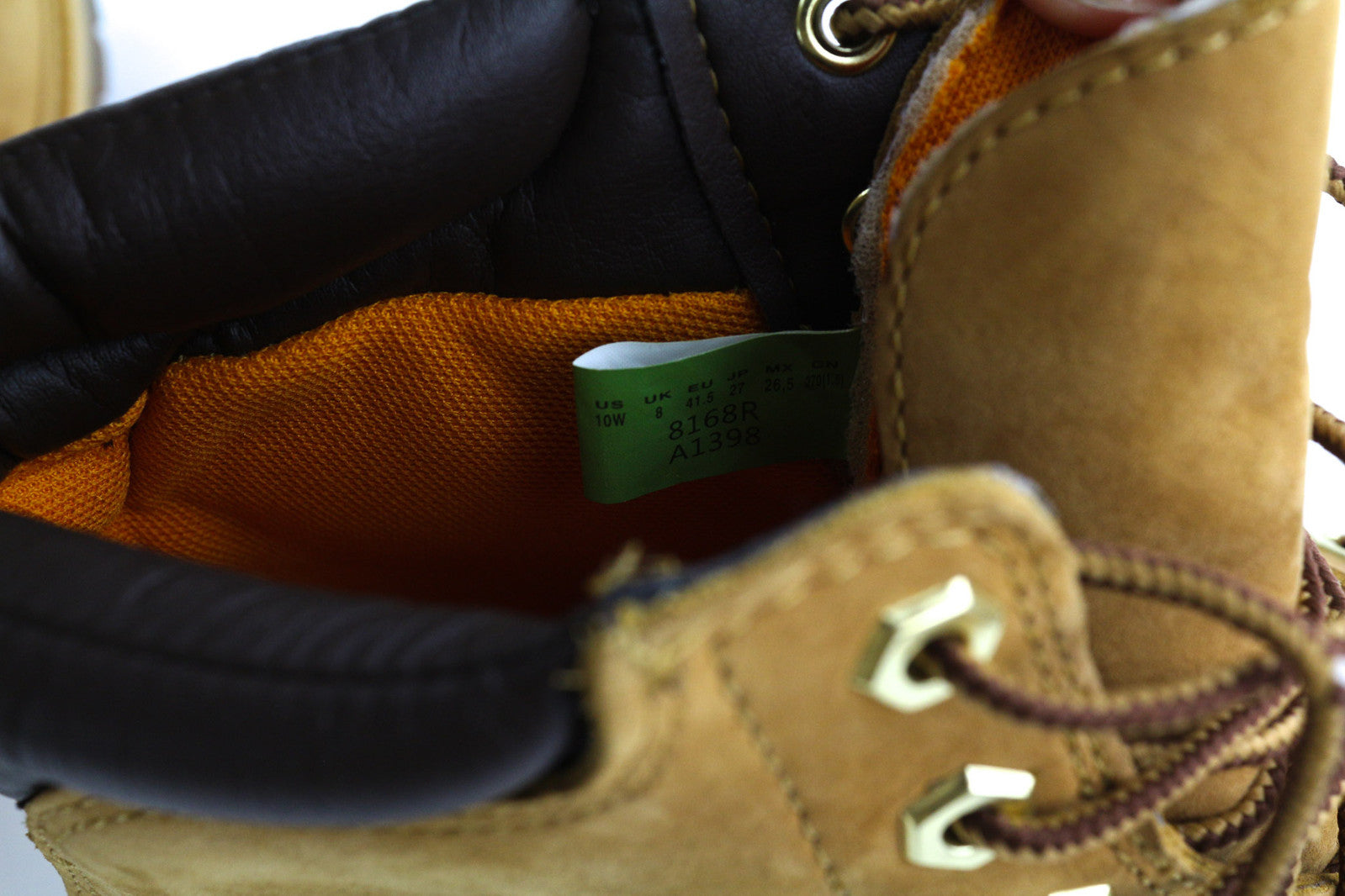 TIMBERLAND 8168R moteriški aulinukai EU41.5/42 rudi, odiniai, suvarstomi „Ortholite“ batai su raišteliais 