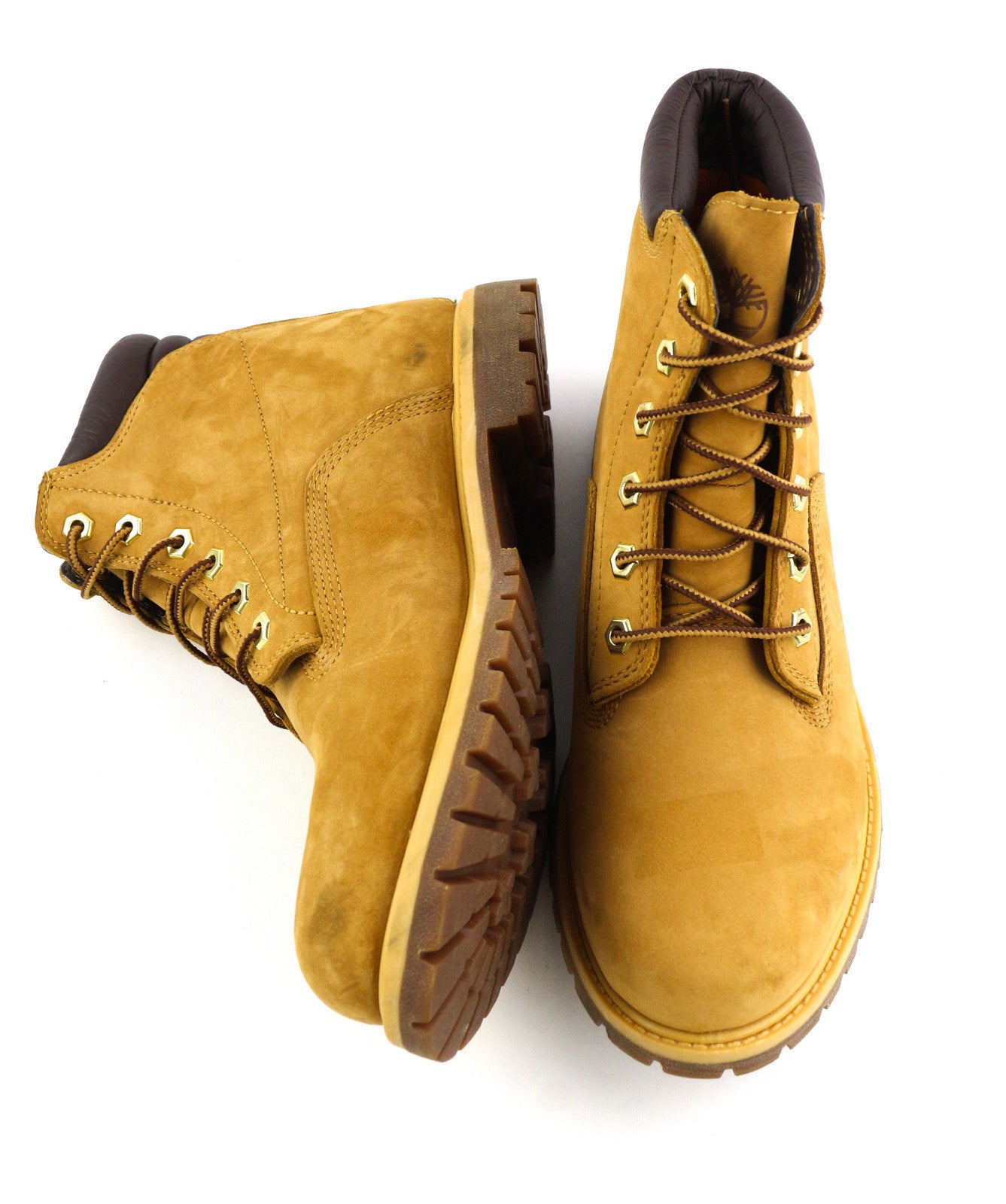 TIMBERLAND 8168R moteriški aulinukai EU41.5/42 rudi, odiniai, suvarstomi „Ortholite“ batai su raišteliais 
