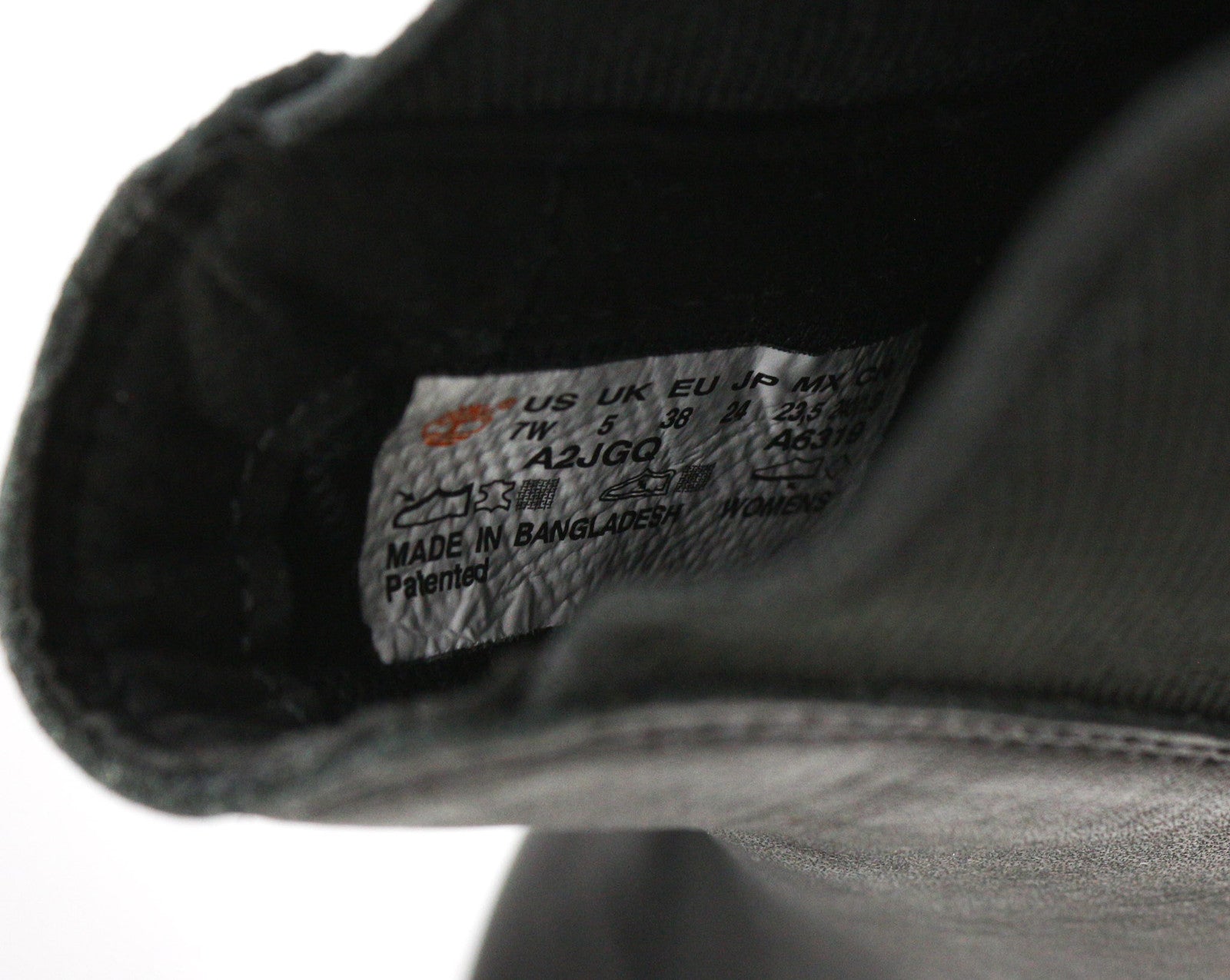 TIMBERLAND A2JGQ moteriški aulinukai EU37.5 EU38 juodi odiniai migdolų noselės ant kulkšnies „Chelsea“ 