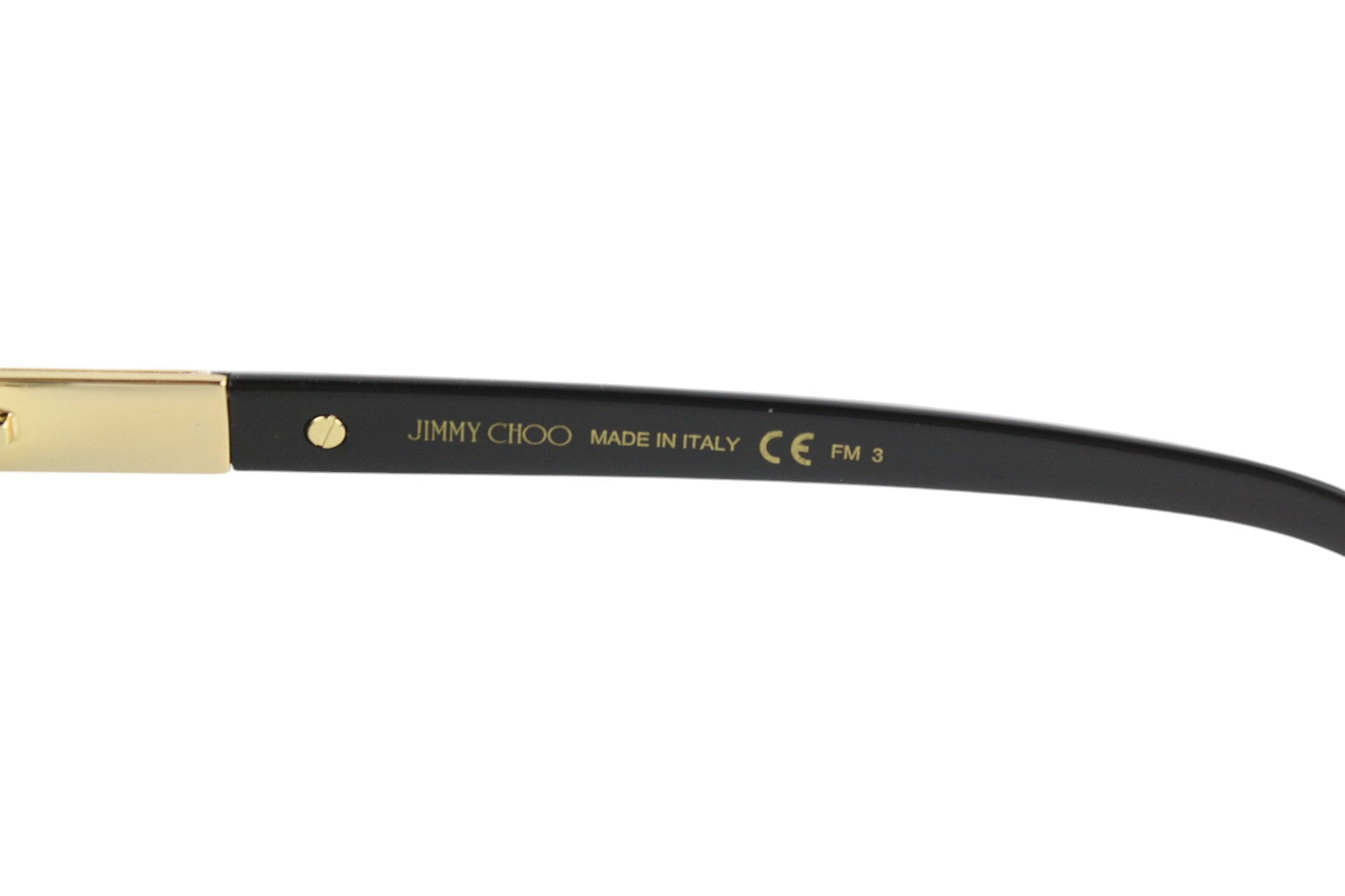 JIMMY CHOO Dodie/S moteriški akiniai nuo saulės VIENO DYDŽIO su blizgučiais ir aukso spalvos detalėmis, rekomenduojama kaina – 349 €