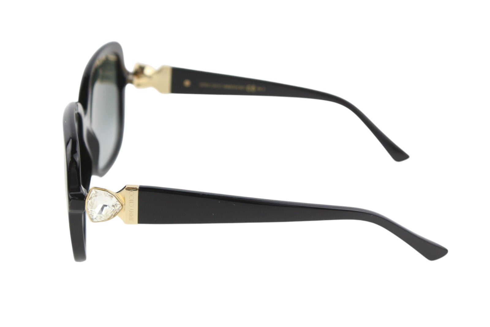 JIMMY CHOO Sadie/S moteriški akiniai nuo saulės VIENO DYDŽIO juodi tonuoti kvadratiniai logotipai RRP 329 € 