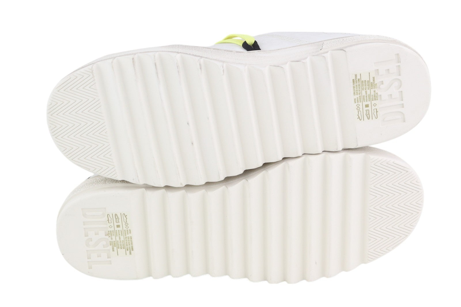 DIESEL S-Shika vyriški sportbačiai su raišteliais, 42,5 dydžio, baltos odos, žema pado pamušalu, logotipas, RRP 220 € 