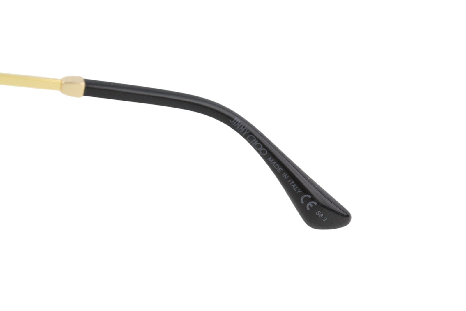 JIMMY CHOO Lash/S moteriški akiniai nuo saulės, VIENO DYDŽIO, aukso spalvos rėmeliai, ovalūs, blizgučiai. Rekomenduojama kaina – 599 €. 