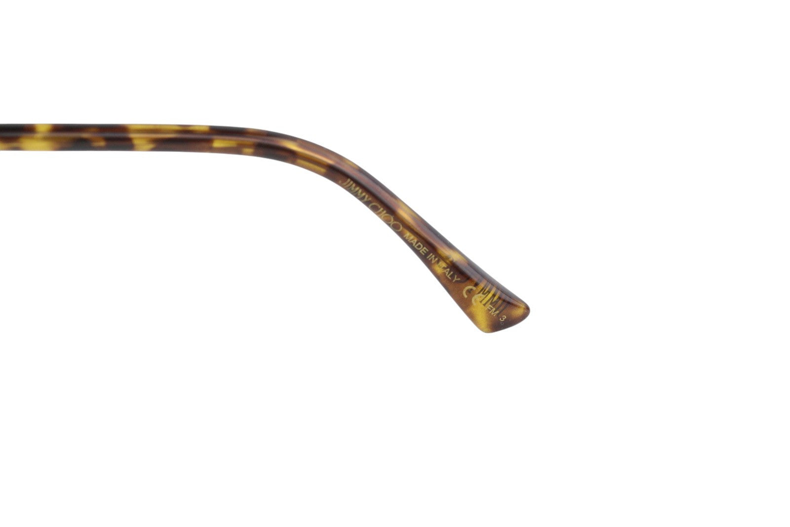 JIMMY CHOO Devan moteriški akiniai nuo saulės, VIENO DYDŽIO, blizgantys auksiniai rėmeliai su tonuotu logotipu, rekomenduojama kaina – 349 € 