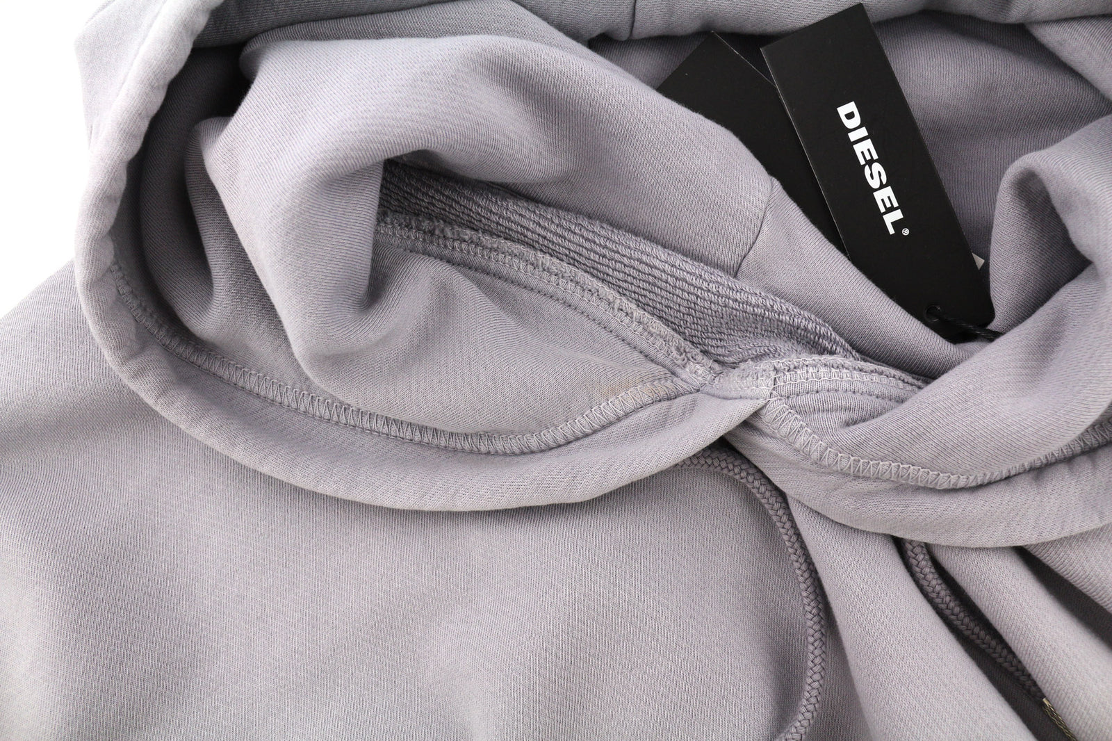 DIESEL F-Magdalena Felpa moteriškas džemperis su gobtuvu, XL dydžio, violetinis, skalbtas, megztinis su gobtuvu, rekomenduojama kaina – 175 € 