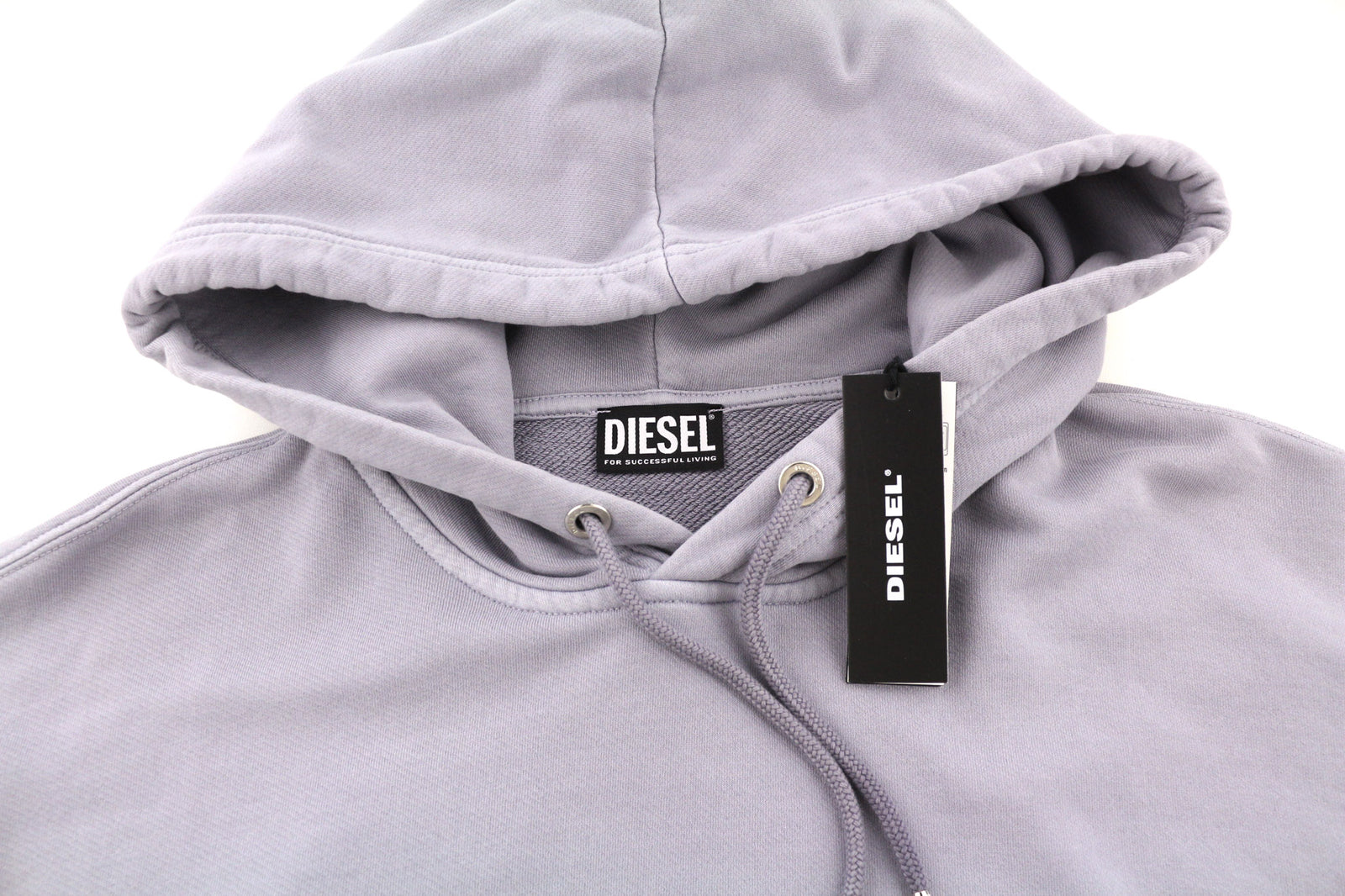 DIESEL F-Magdalena Felpa moteriškas džemperis su gobtuvu, L dydžio, violetinis, su gobtuvu, RRP 175 € 