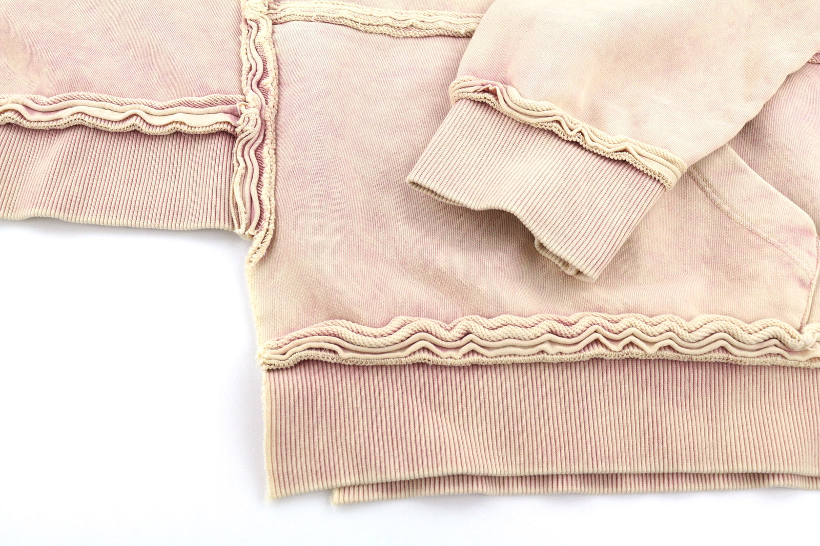 DIESEL F-Mikky moteriškas džemperis su gobtuvu, XL, persikų spalvos, asimetriškais gobtuvu ir kišenėmis, rekomenduojama kaina – 195 € 