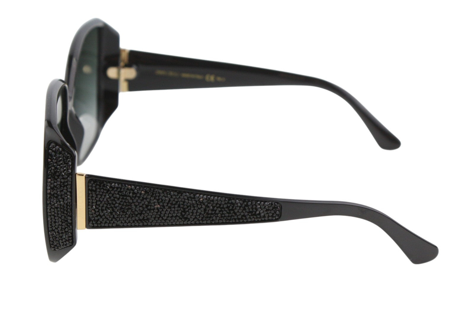 JIMMY CHOO Cloe moteriški akiniai nuo saulės VIENO DYDŽIO su Swarovski kristalais ir blykste, rekomenduojama kaina – 499 € 