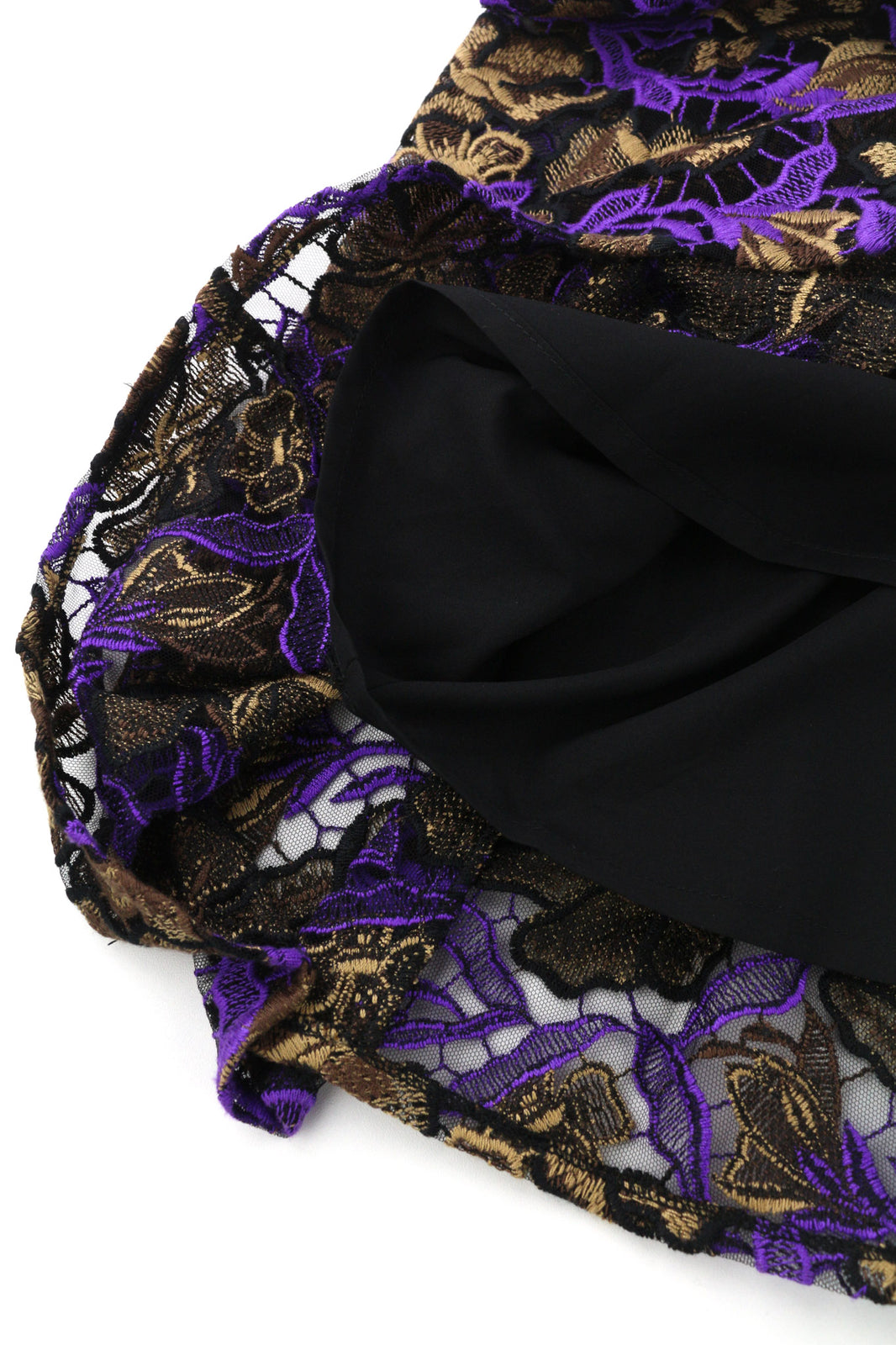 GUGLIELMO CAPONE Balerina Pizz moteriška suknelė 40 siuvinėta be rankovių apvali Midi 