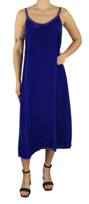 LOVE TANJANE LJ Celine moteriška suknelė M mėlyna aksominė šilko mišinio rankovėmis RRP 450 € 