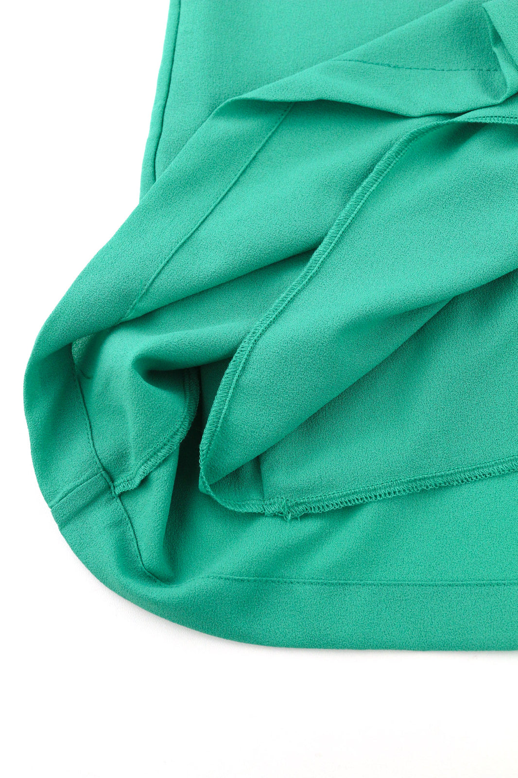 ALMATRICHI moteriška suknelė, 36 dydis, žalia, su raukiniais, ilgomis rankovėmis, atvira nugara, pamušalu, trumpi logotipai. 