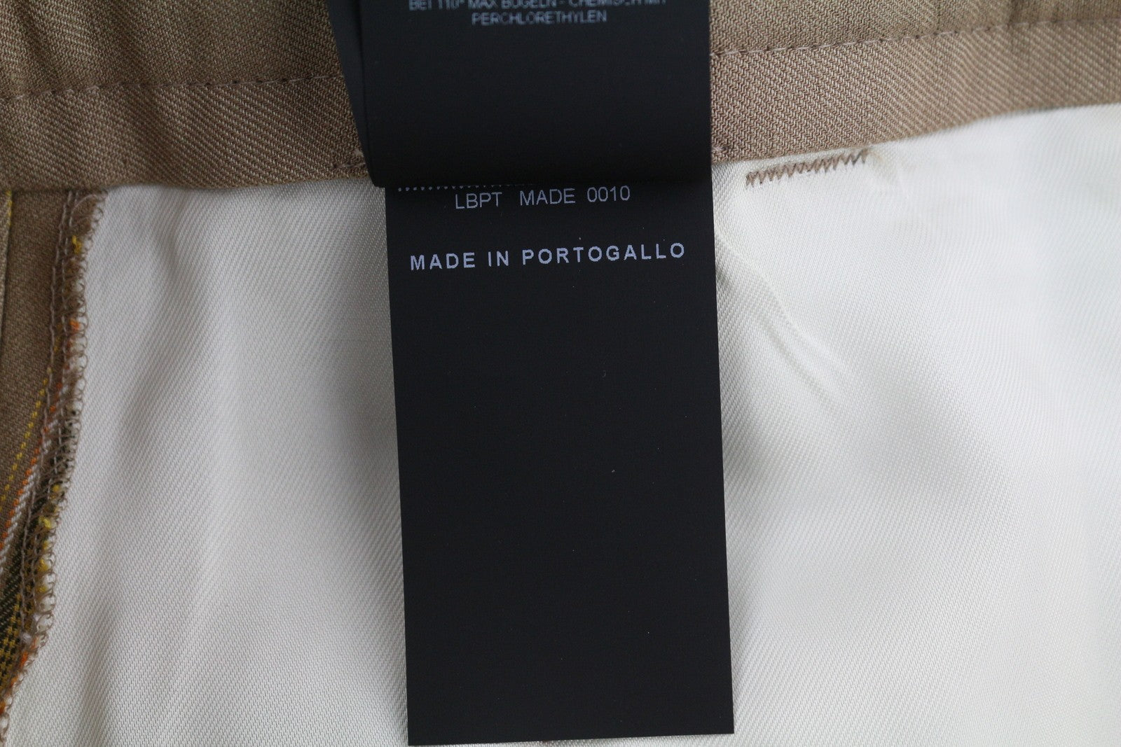 PT TORINO Ambra moteriškos kelnės 42 W30 lininio audinio, dryžuotos, atlenkiamos, rudos spalvos 