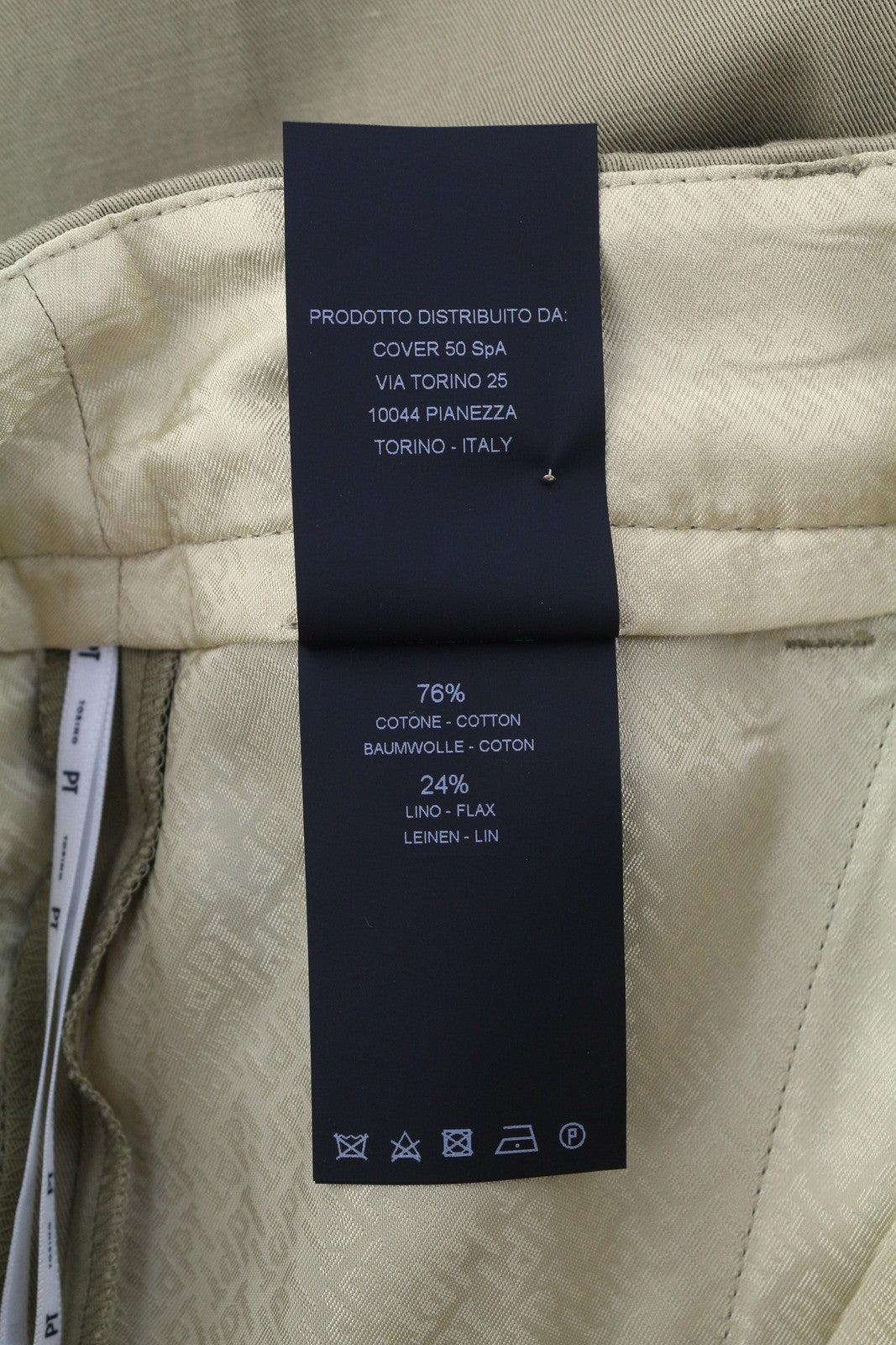 PT TORINO Isabel moteriškos kelnės 42 W28 smėlio spalvos lino mišinio klostuotos platėjančios RRP 350 € 