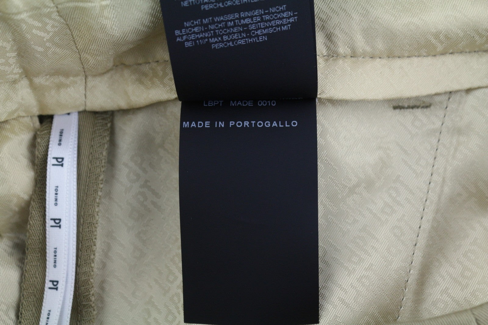 PT TORINO Isabel moteriškos kelnės 42 W28 smėlio spalvos lino mišinio klostuotos platėjančios RRP 350 € 