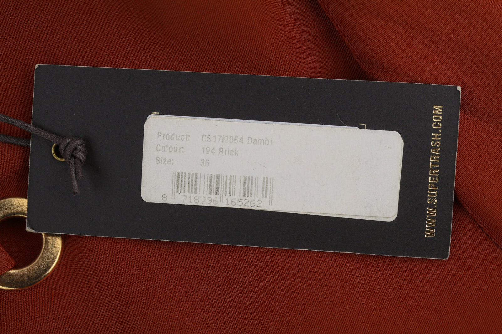 SUPERTRASH Dambi moteriška suknelė, 36 colių ilgio rankovėmis, V formos iškirpte, be pamušalo, trumpa logotipu 