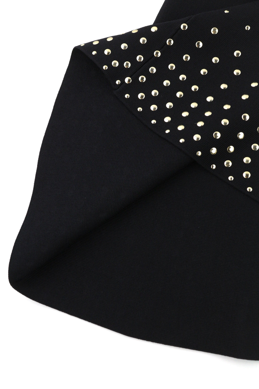 MARCIANO FOR GUESS moteriška suknelė M juoda ilgomis rankovėmis atvirais pečiais metalinėmis detalėmis 