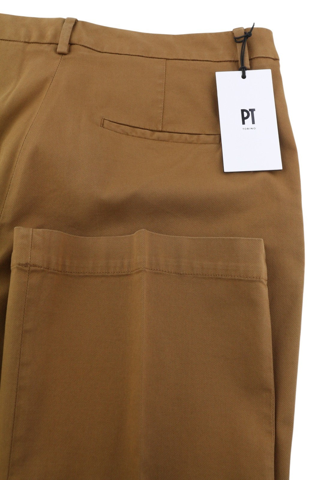 PT TORINO Jaine moteriškos kelnės, 46 W33, rudos, platėjantys iki kulkšnies, RRP 249 € 