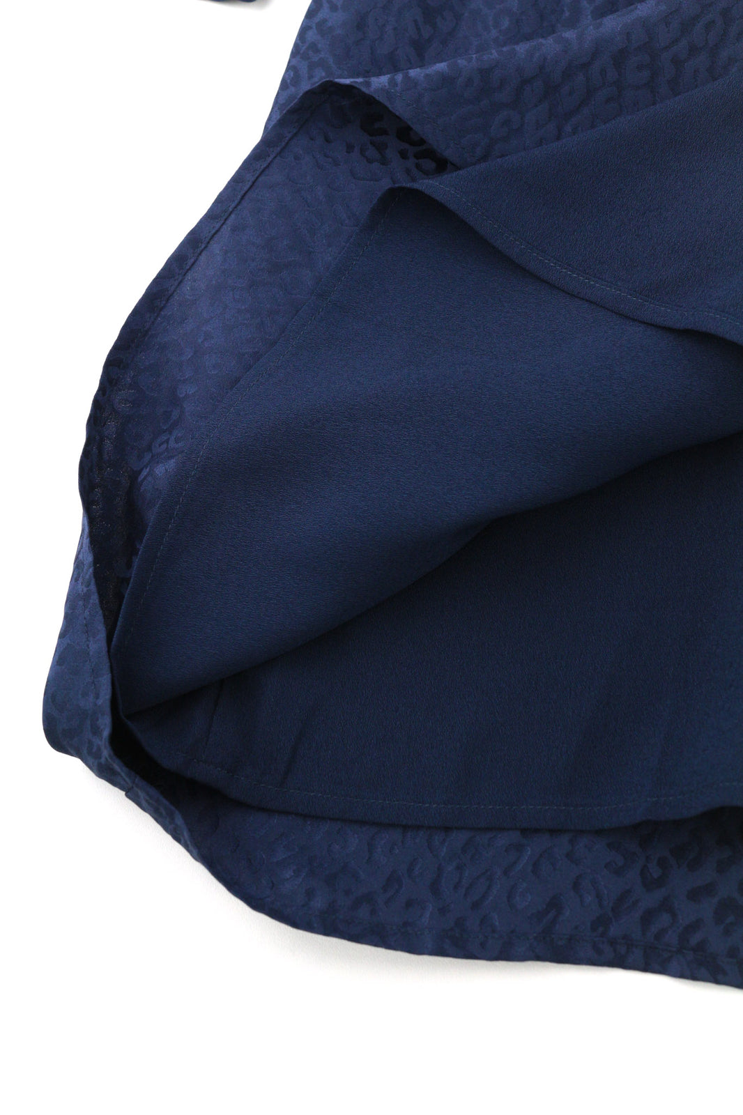 ONE STEP Ikks moteriška suknelė, 38 cm, tamsiai mėlyna, 3/4 rankovėmis, apvali kaklo iškirpte, šilkine, su užtrauktuku. 