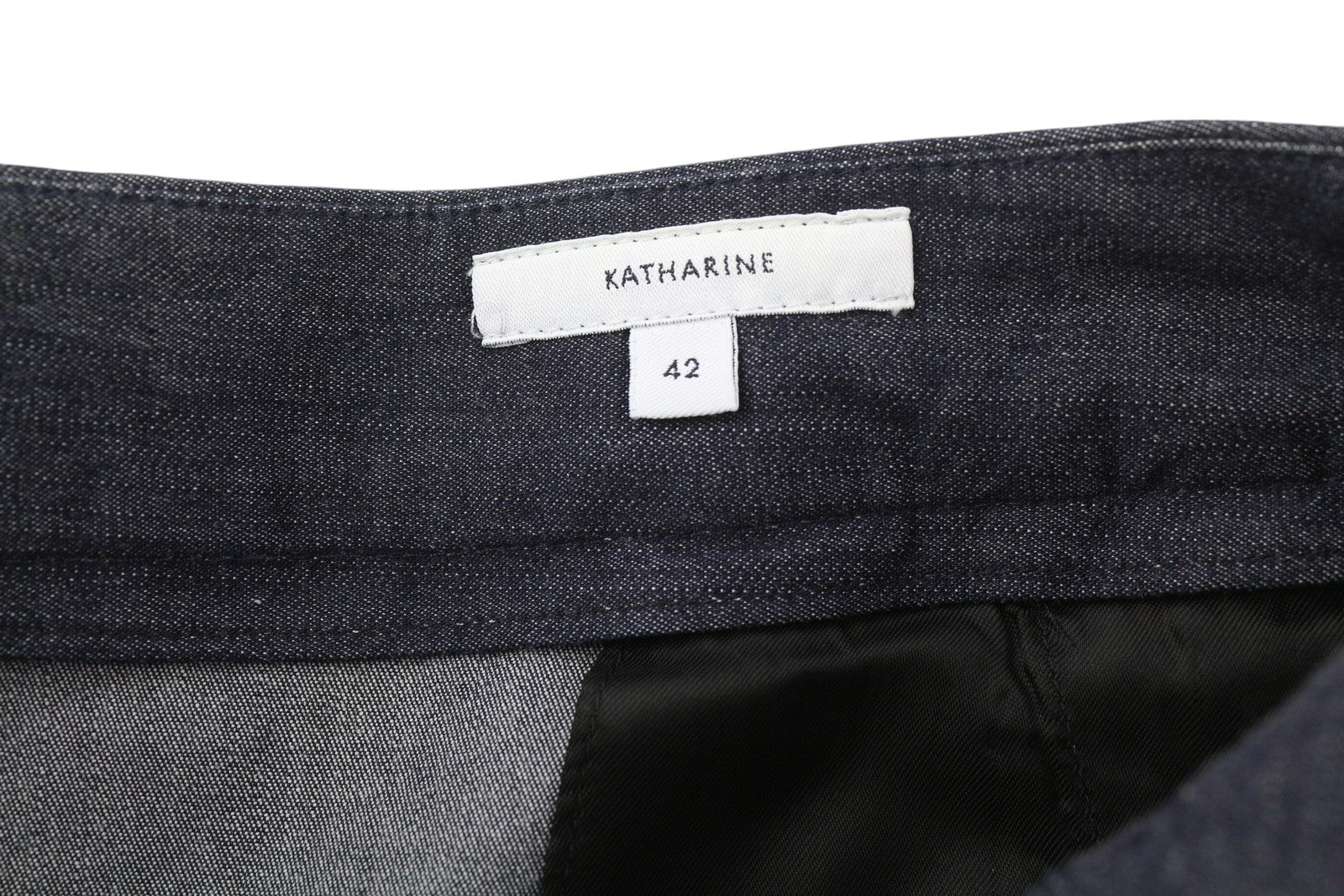 PT TORINO Katharine moteriškos kelnės 42 W30 džinso imitacijos platėjančiomis klešnėmis, aukštu juosmeniu, užtrauktuku 