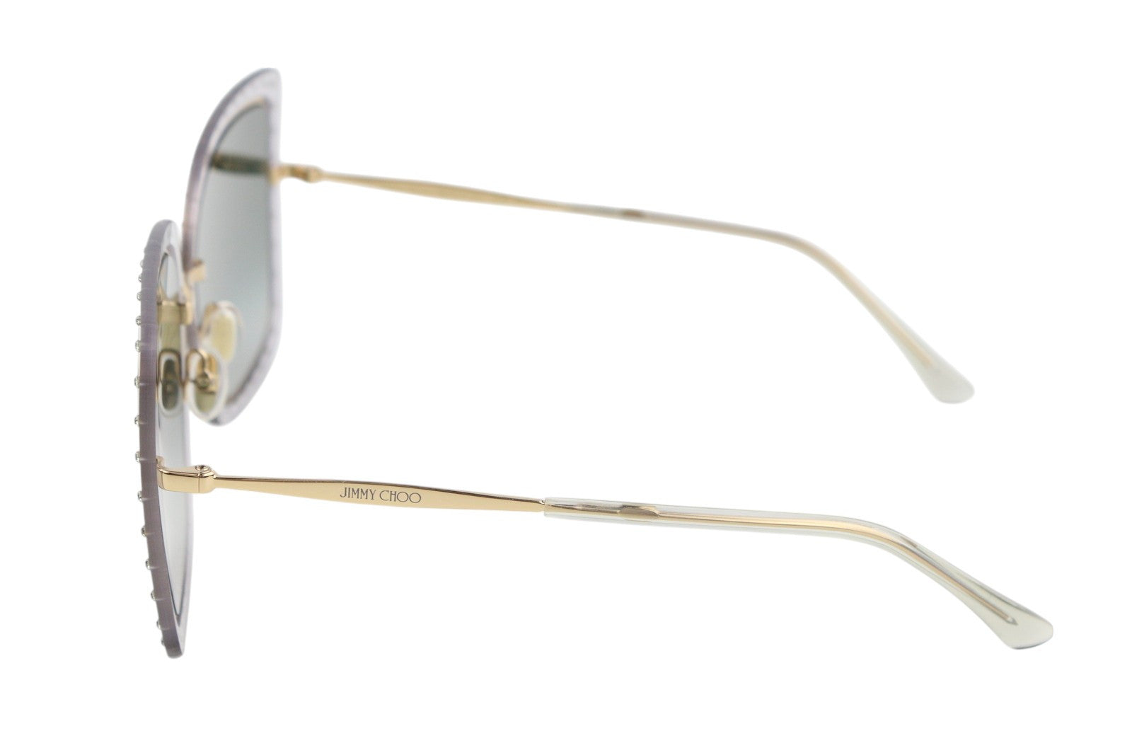 JIMMY CHOO Dany/S moteriški akiniai nuo saulės VIENO DYDŽIO kvadratiniai Swarovski kristalai RMK 399 € 