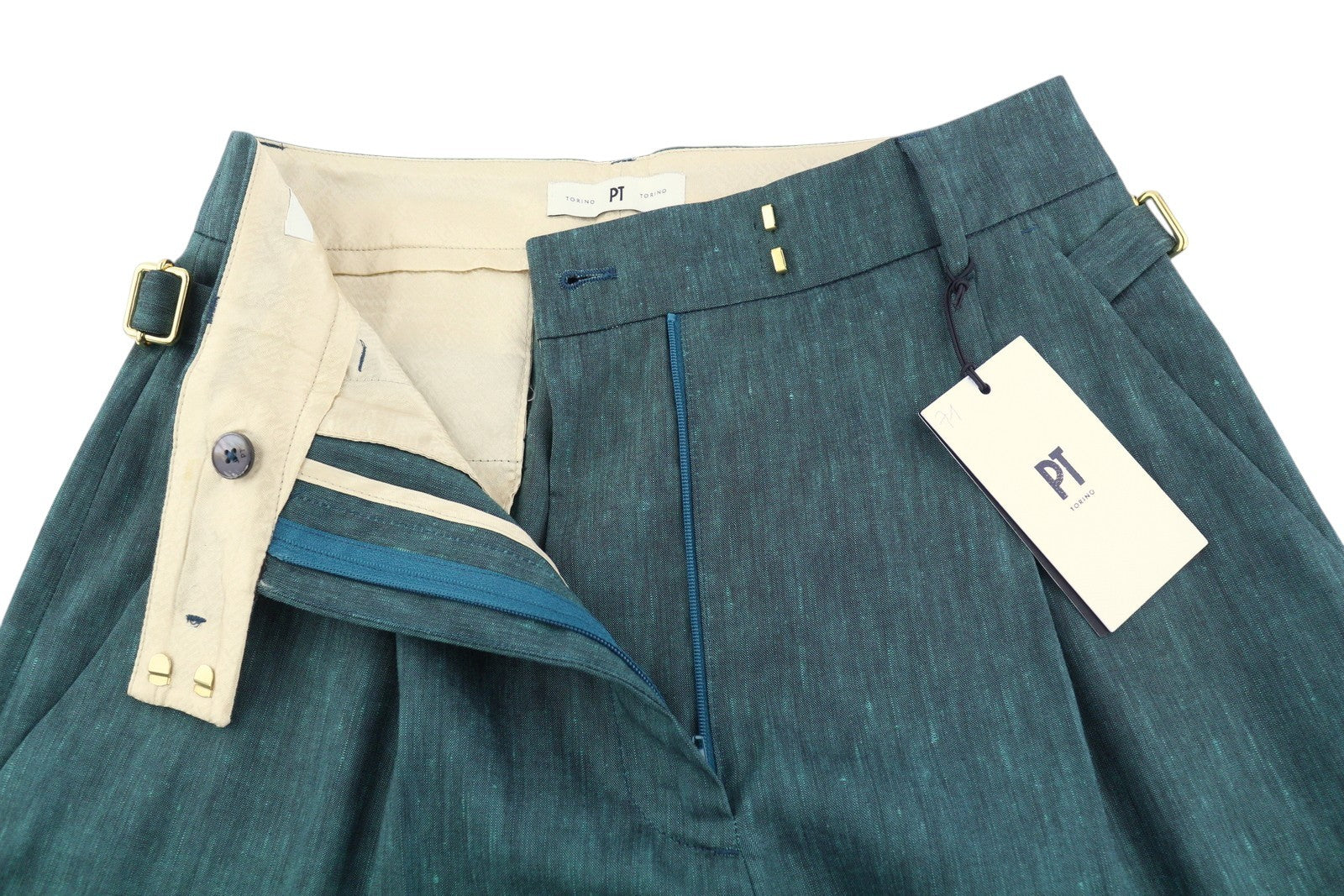 PT TORINO Isabel moteriškos kelnės 40 W26 fliso, vilnos, lino, klostytos, platėjančios. Rekomenduojama mažmeninė kaina – 350 €. 