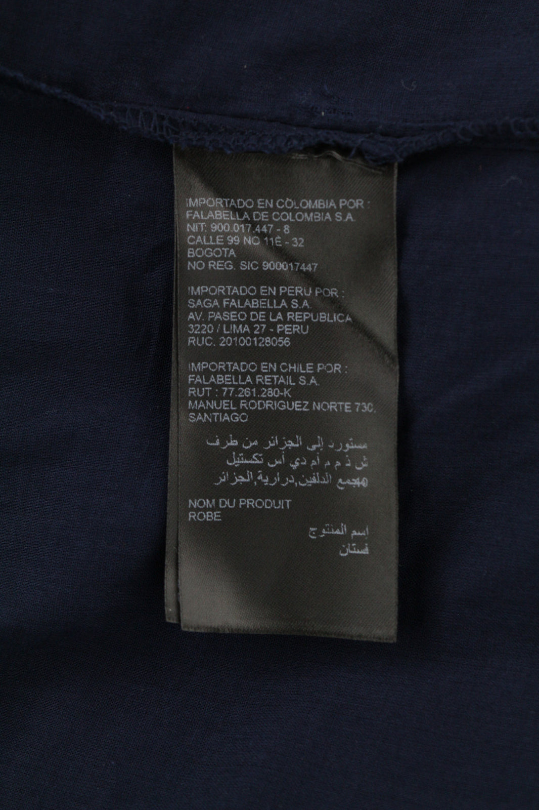 MAISON 123 Corelia R Guip moteriška suknelė 42 tamsiai mėlyna trumpomis rankovėmis su 1/4 sagomis 