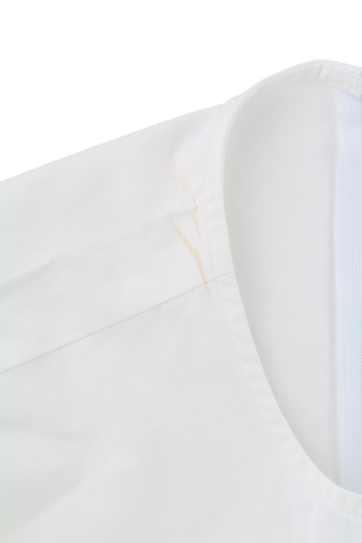 SUISTUDIO Dylan moteriška suknelė UK10 balta medvilninė ilgomis rankovėmis apvalios iškirptės logotipu šortai 