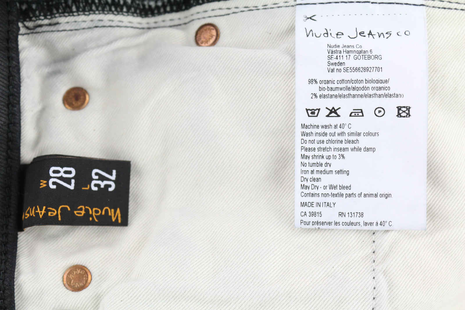 NUDIE JEANS Skinny Lin vyriški džinsai W28/L32 juodi su juodu dengtu medvilniniu užtrauktuku 