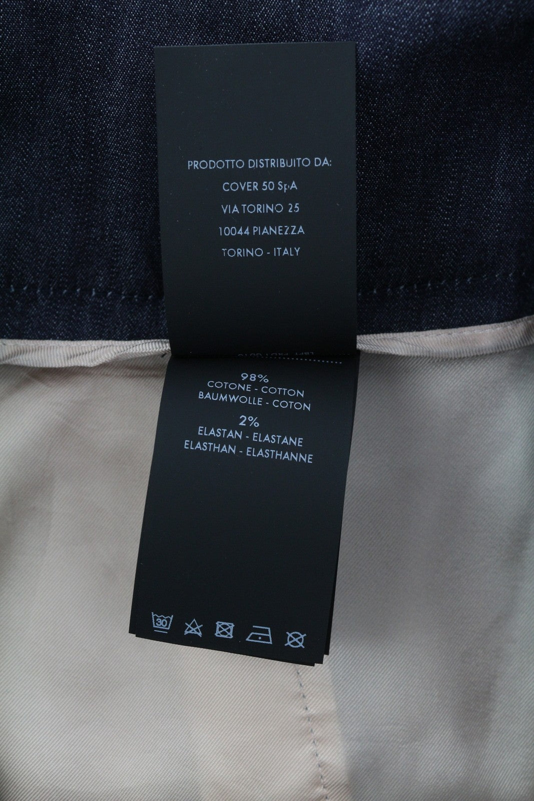 PT TORINO Matilde moteriškos kelnės 44 W30 džinsinio audinio platėjančios aukštu juosmeniu užtrauktuku mėlynos 