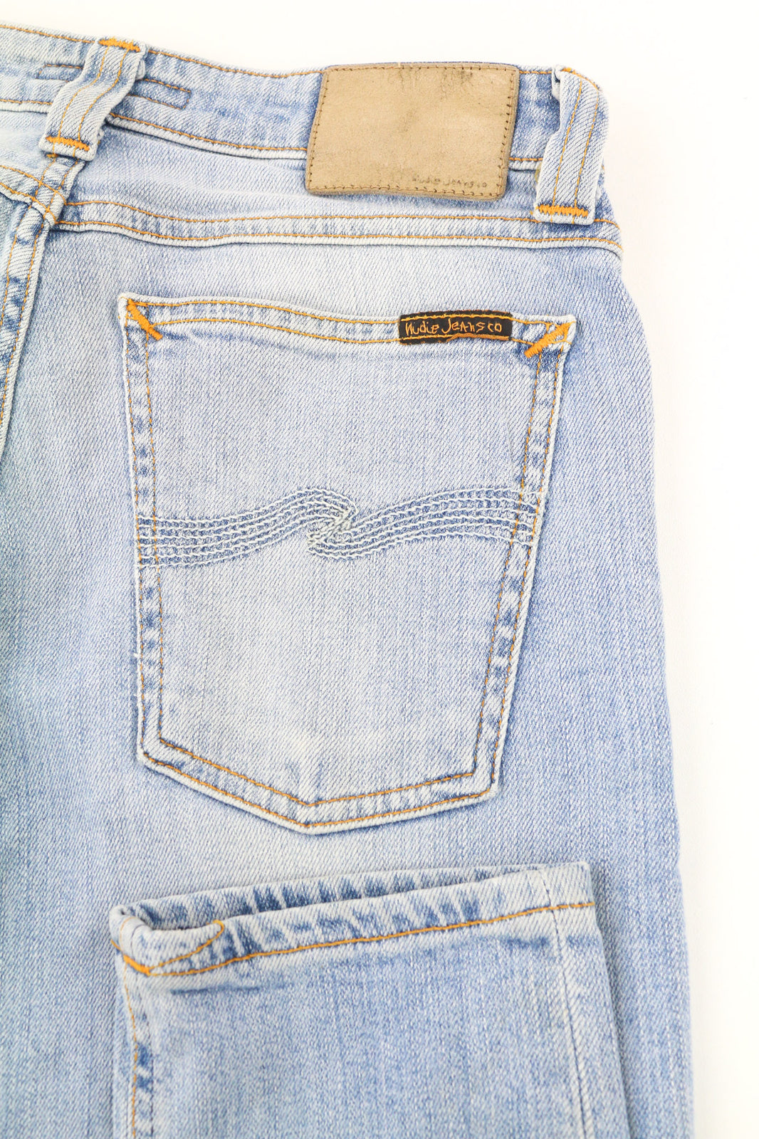 NUDIE JEANS Skinny Lin vyriški džinsai W28/L34 jaunimui, dėvimi iš skalbtos ekologiškos medvilnės 