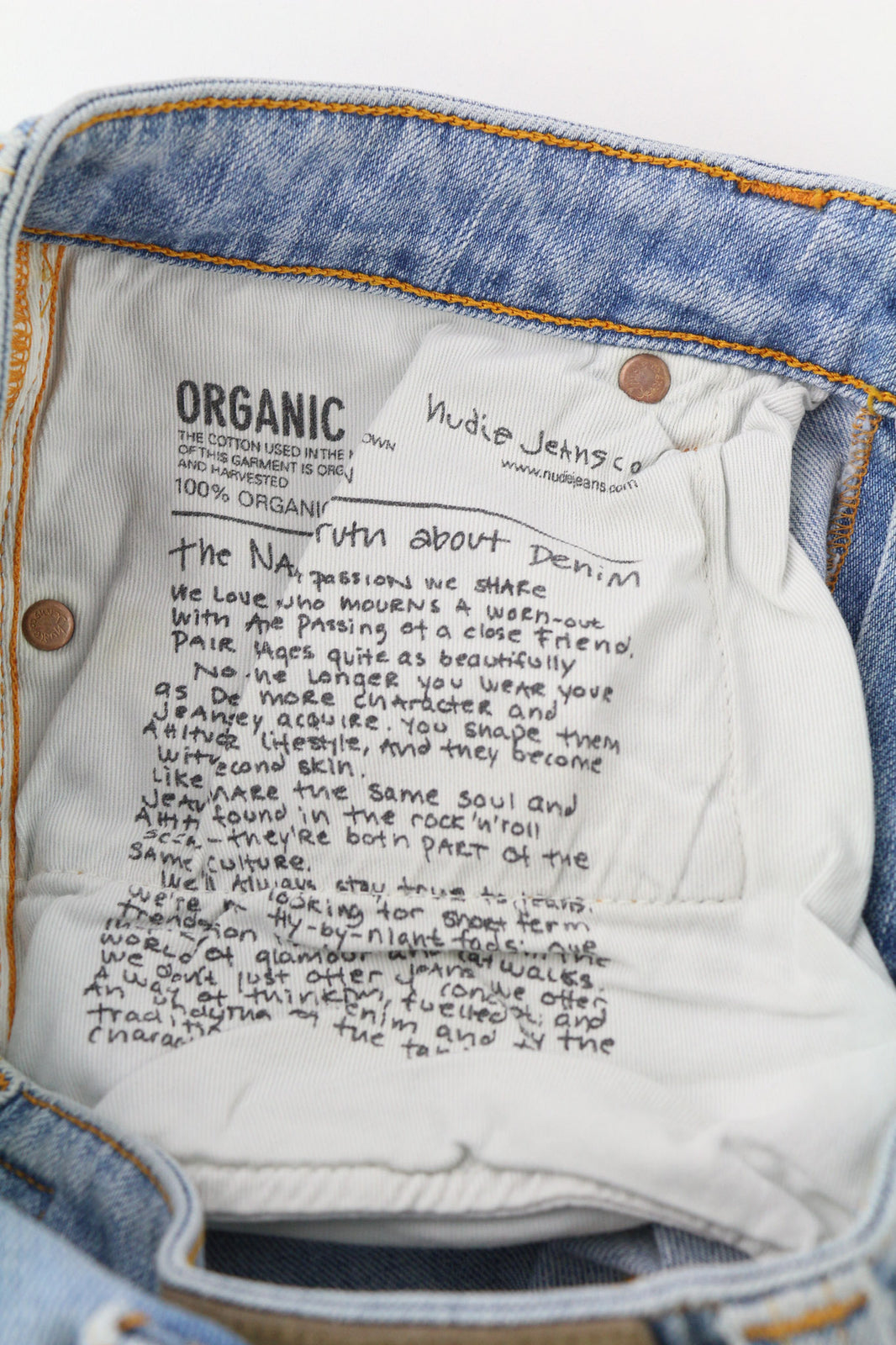 NUDIE JEANS Skinny Lin vyriški džinsai W28/L34 jaunimui, dėvimi iš skalbtos ekologiškos medvilnės 