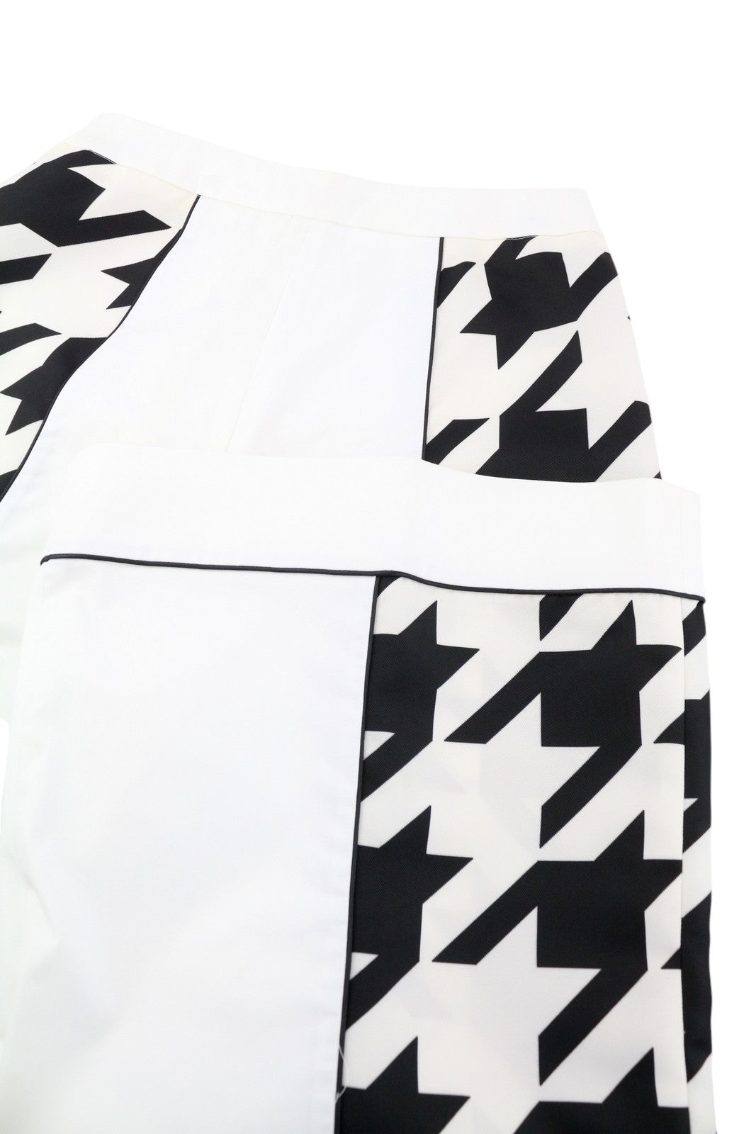 PT TORINO Mia moteriškos kelnės 44 W28 baltos platėjančios klešnės raštuotas užtrauktukas iki kulkšnies 