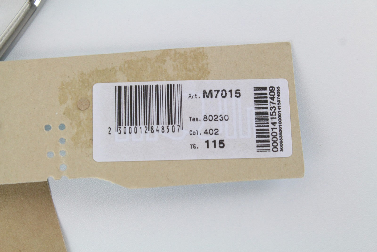 HARMONT & BLAINE Belt 115cm Polyester Square-End Orange Metal Buckled