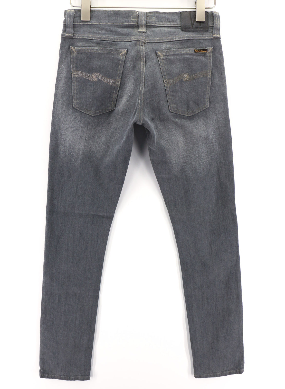 NUDIE JEANS Tight Long John Men Jeans W29/L32 Organic Charcoal Slim Fit Denim