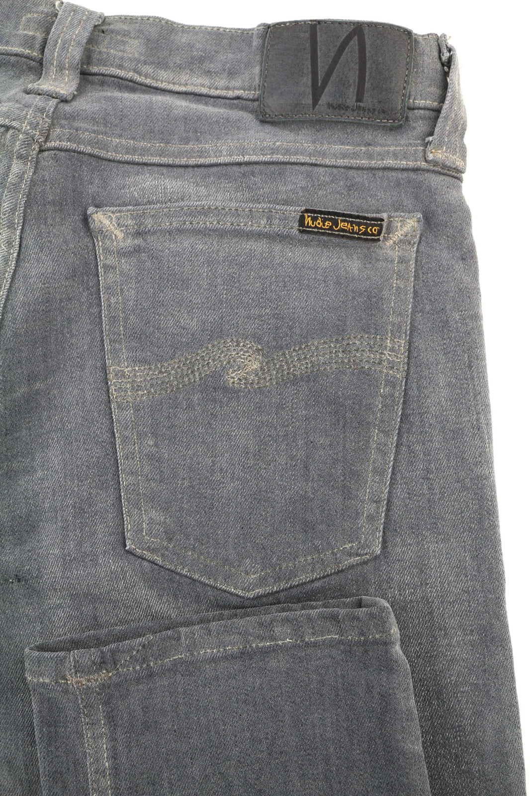 NUDIE JEANS Tight Long John Men Jeans W29/L32 Organic Charcoal Slim Fit Denim