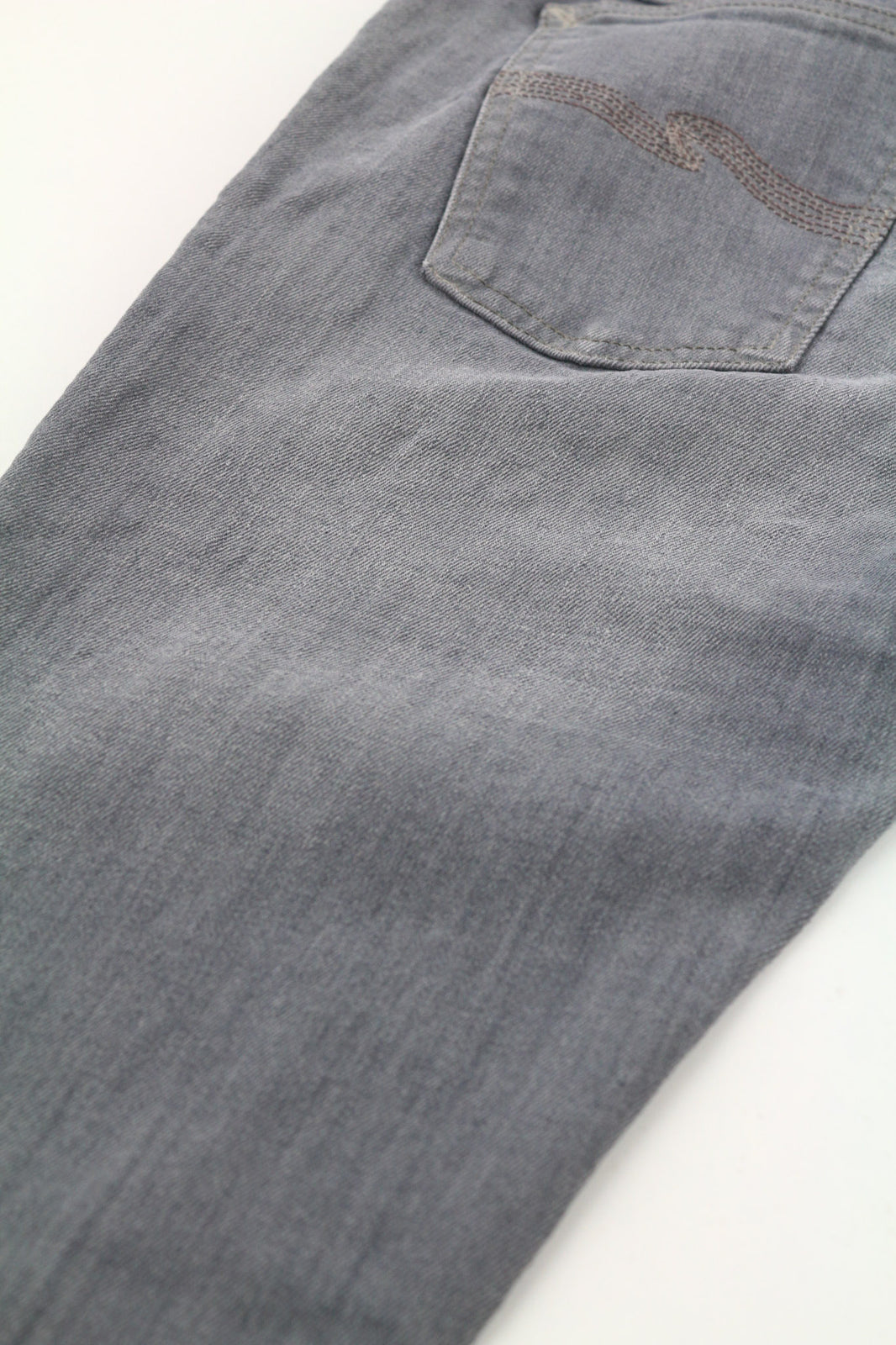 NUDIE JEANS Tight Long John Men Jeans W30/L32 Organic Charcoal Slim Fit Logo