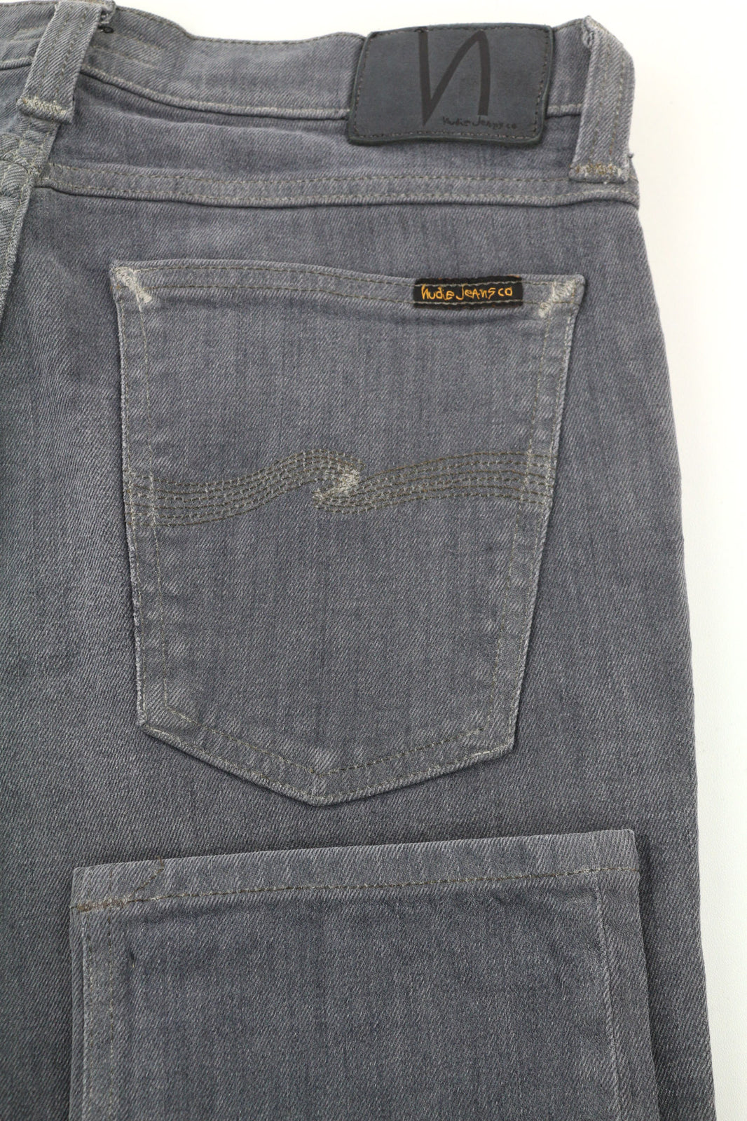 NUDIE JEANS Tight Long John Men Jeans W31/L34 Organic Charcoal Slim Fit Denim