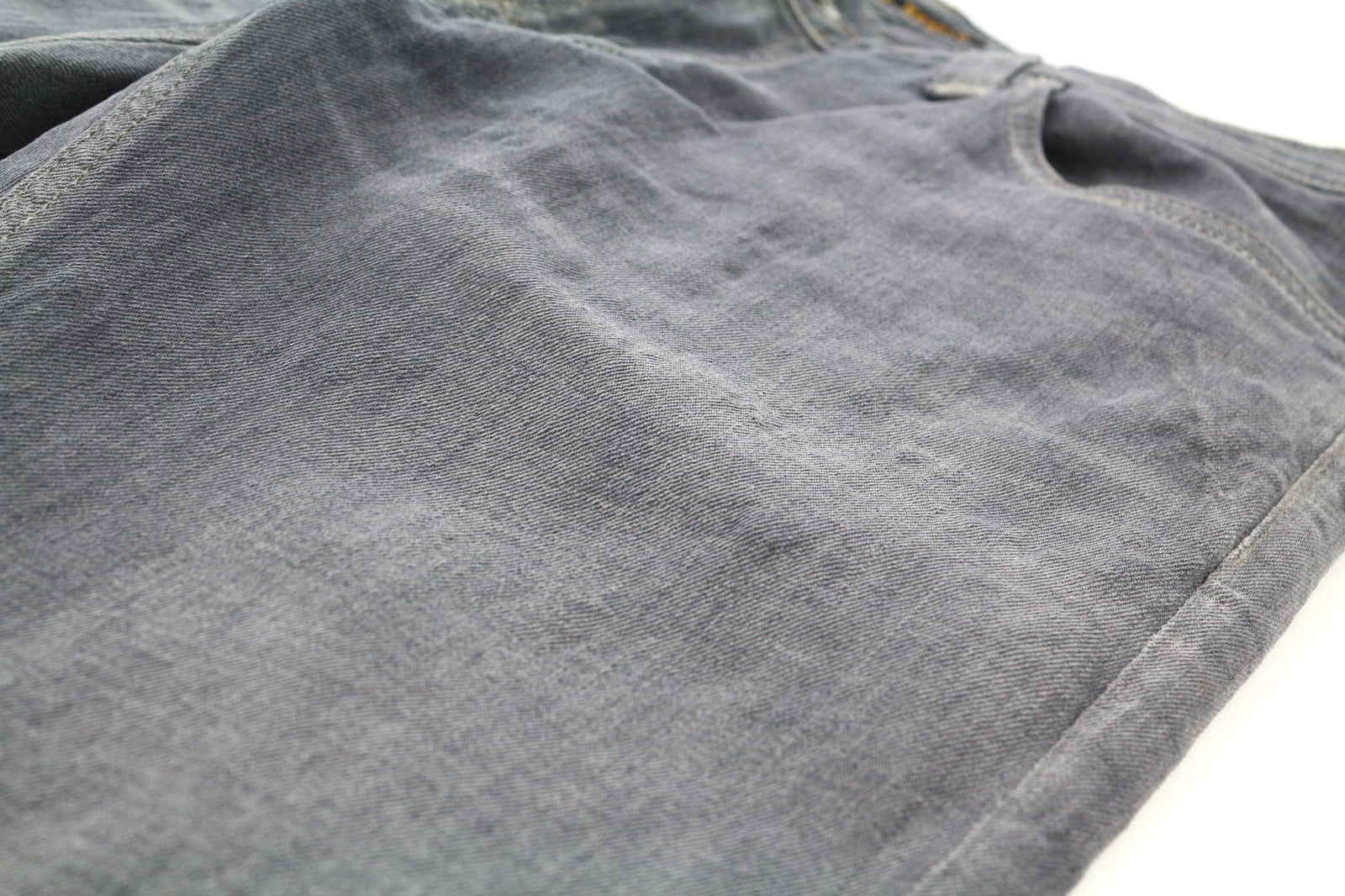 NUDIE JEANS Tight Long John Men Jeans W32/L34 Organic Charcoal Slim Fit Logo