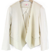 SUISTUDIO Mosie Blazer Women's UK10 Off-White Long Sleeve Cropped