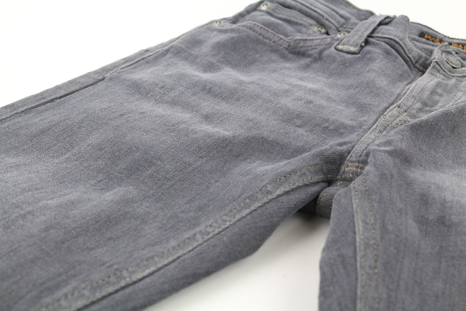 NUDIE JEANS Tight Long John Women Jeans W26/L34 Organic Charcoal Washed Slim Fit