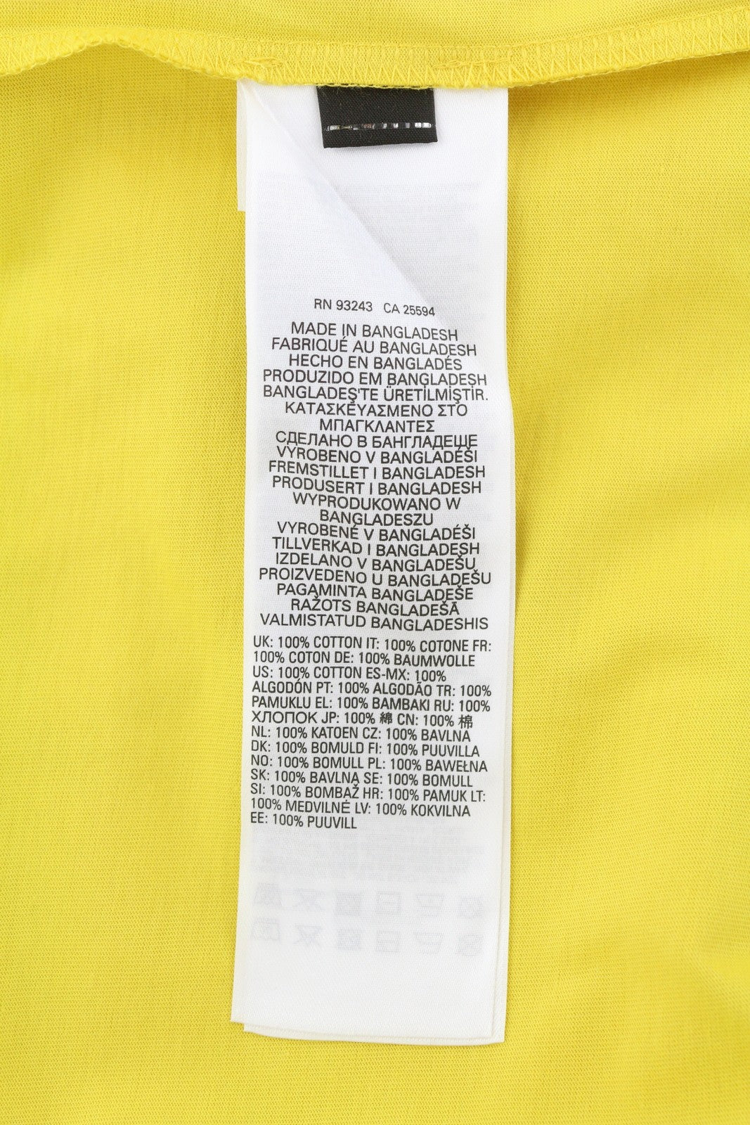 DIESEL T-Diegor-K50 Men T-Shirt M Yellow Short Sleeved Crew Neck Tricot Cotton