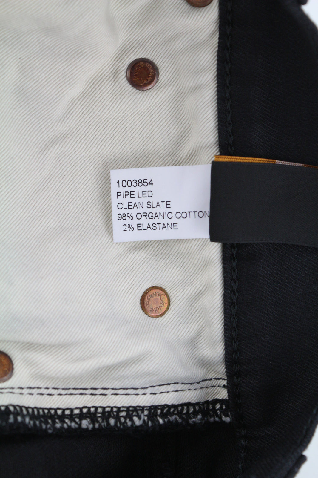 NUDIE JEANS Pipe Led Men Jeans W28/L32 Clean Slate Organic Cotton Skinny Fit