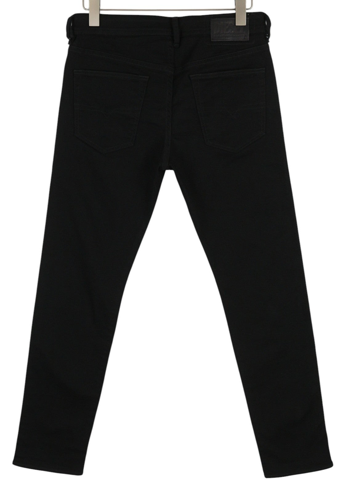 DIESEL Buster 0688H vyriški džinsai, W31/L32, siaurėjantys, juodi, su sagomis ir kišenėmis. 