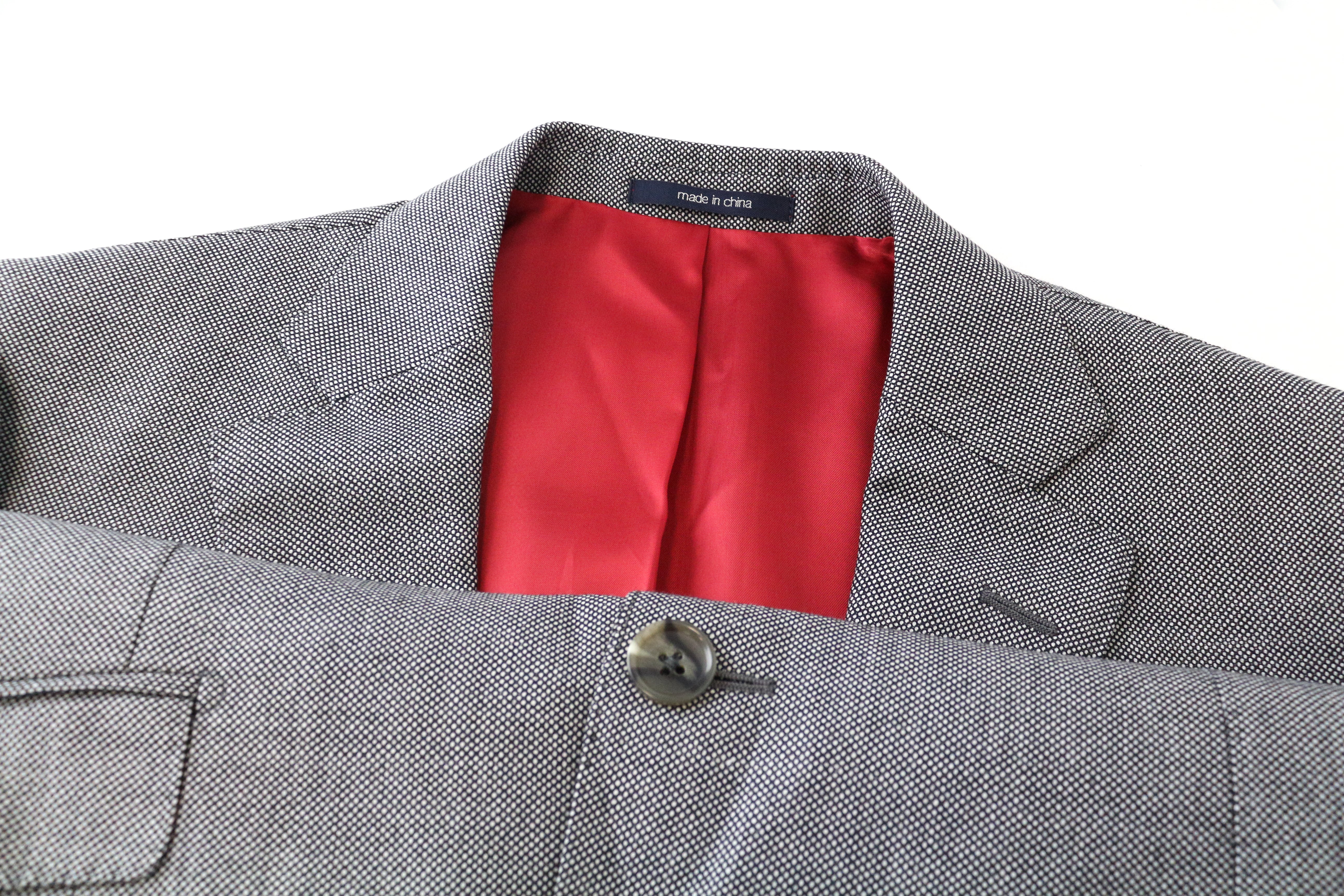 „SUITSUPPLY Sienna“ švarkas, UK38R, vyriškas pilkas, vienaeilis vilnonis švarkas „Super 130's“ 