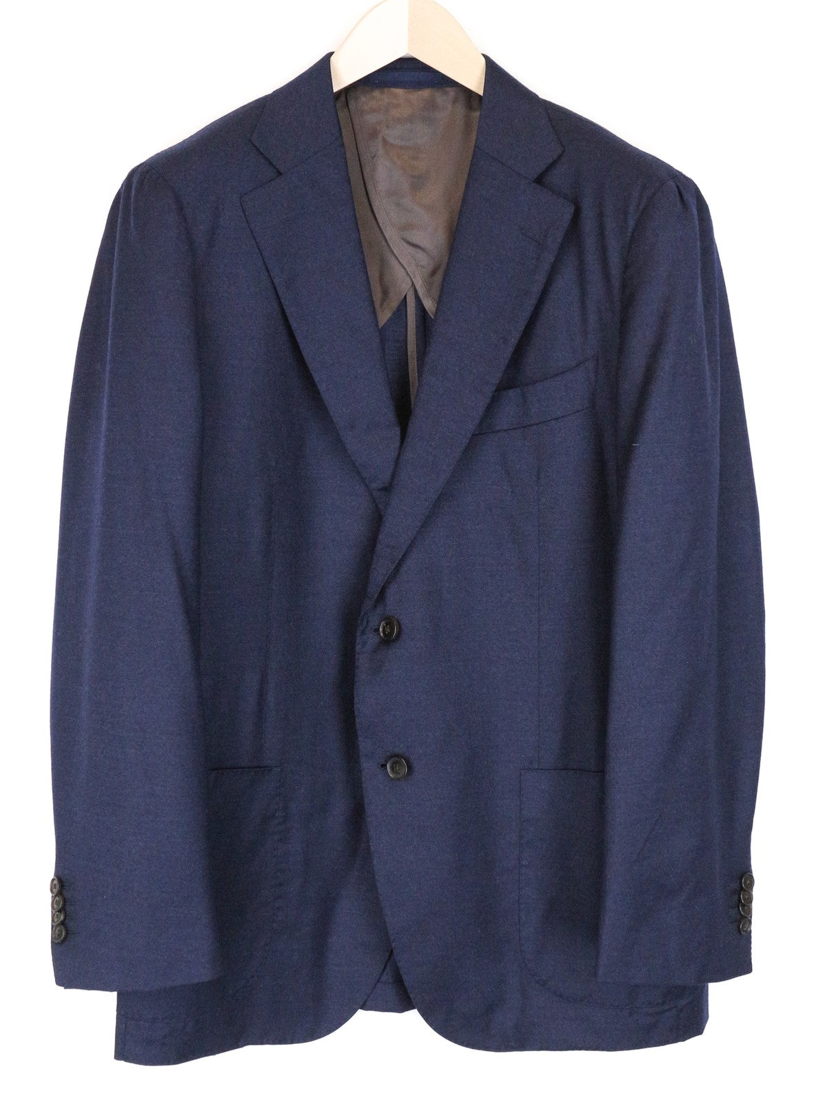 SUITSUPPLY Jort Patch Blazer Men's UK44R Navy Wool Cashmere Silk Mix