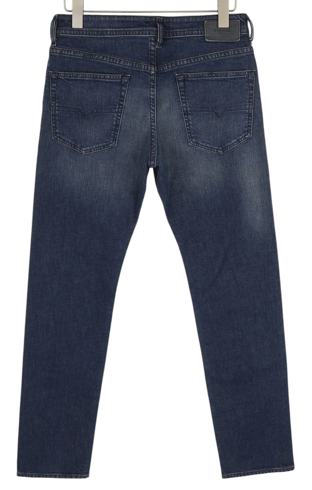 DIESEL Buster 084TU vyriški džinsai W30/L32 siaurėjantys, tamprūs, mėlyni, su sagomis 