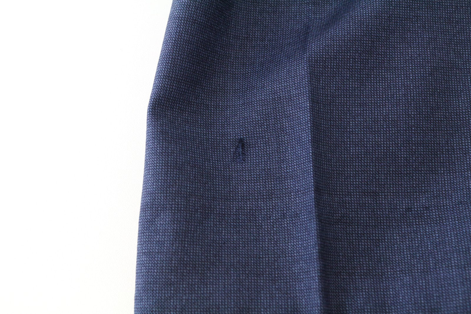 SUITSUPPLY Sienna UK42S Blue Wool Pleated Trousers Men's Slit Pocket Pants
