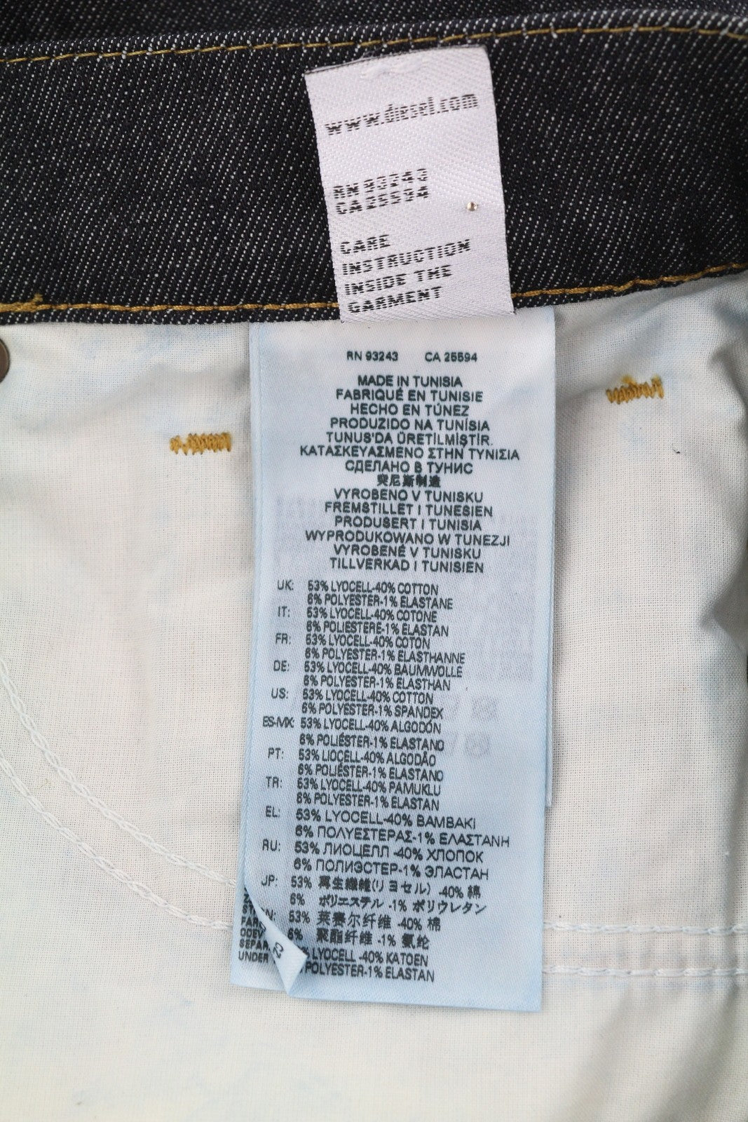 DIESEL D-Strukt 009HF vyriški džinsai W30/L30 ploni, tamprūs, tamsiai mėlyni, su užtrauktuku, rekomenduojama kaina – 160 € 